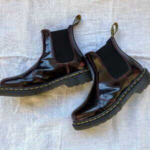 Dr Martens 2976 Women's Arcadia Leather Chelsea Boots US Womens 7 Cherry Red